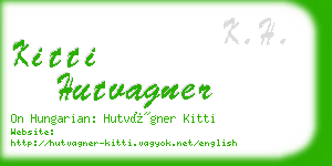 kitti hutvagner business card